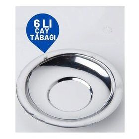 Transformacion 717972 Veneta 6 Adet Metal Çay Tabağı Seti