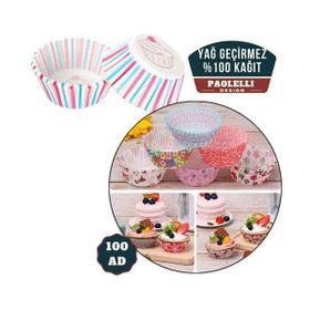 Transformacion 718113 600 Adet Paolelli Yağ Geçirmez Kağıt Kek Muffin Kalıbı