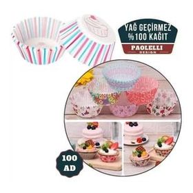 Transformacion 718113 600 Adet Paolelli Yağ Geçirmez Kağıt Kek Muffin Kalıbı