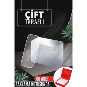Transformacion 718256 60 Adet Sonsuz Alanda Kullanım Pvc Nano Çift Taraflı Yapıştırıcı