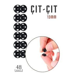 Transformacion 718452 13 mm 48 Adet No: 3 Metal Çıtçıt