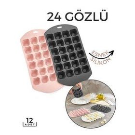 Transformacion 718577 12 Adet Sauvage Design 24 Bölme Esnek Silikon Hızlı Buz Kalıbı