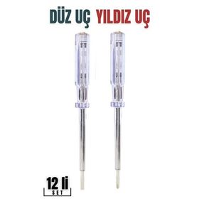 Transformacion 718718 12 Adet Düz Yıldız Uç Kontrol Kalemi Seti