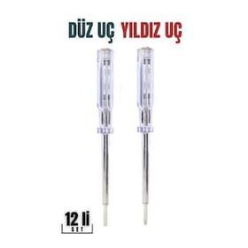 Transformacion 718718 12 Adet Düz Yıldız Uç Kontrol Kalemi Seti