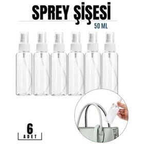 Transformacion 718727 50 ml 6 Adet Püskürtücü Boş Sprey Şişe
