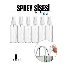 Transformacion 718727 50 ml 6 Adet Püskürtücü Boş Sprey Şişe