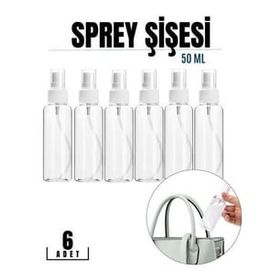 Transformacion 718727 50 ml 6 Adet Püskürtücü Boş Sprey Şişe