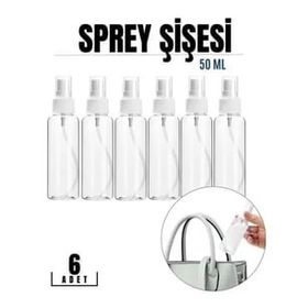 Transformacion 718727 50 ml 6 Adet Püskürtücü Boş Sprey Şişe