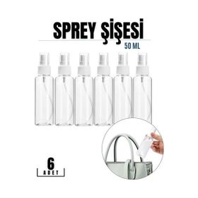 Transformacion 718727 50 ml 6 Adet Püskürtücü Boş Sprey Şişe