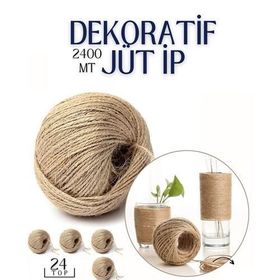 Transformacion 718734 2400 m 24 Top Jüt Çok Amaçlı Dekoratif İp