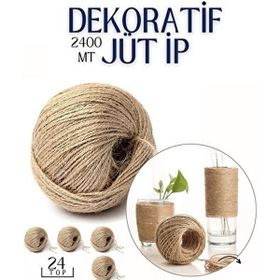 Transformacion 718734 2400 m 24 Top Jüt Çok Amaçlı Dekoratif İp