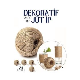 Transformacion 718734 2400 m 24 Top Jüt Çok Amaçlı Dekoratif İp