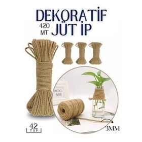 Transformacion 718735 42 Top 420 m Jüt Çok Amaçlı Dekoratif İp