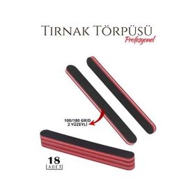 Transformacion 718788 100/180 Grid Profesyonel 10+8 Adet Manikür Pedikür Tırnak Törpüsü
