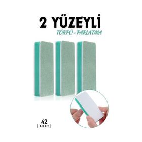 Transformacion 718791 30+12 Adet 2 Yüzeyli Tırnak Törpü ve Parlatma Blok Sünger