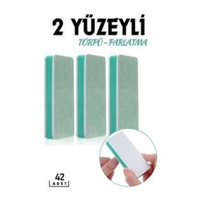Transformacion 718791 30+12 Adet 2 Yüzeyli Tırnak Törpü ve Parlatma Blok Sünger