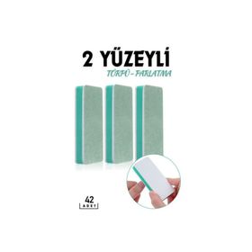 Transformacion 718791 30+12 Adet 2 Yüzeyli Tırnak Törpü ve Parlatma Blok Sünger