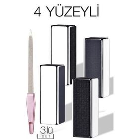 Transformacion 718792 4 Yüzeyli Törpü ve Parlatma Blok Sünger 3'lü Set