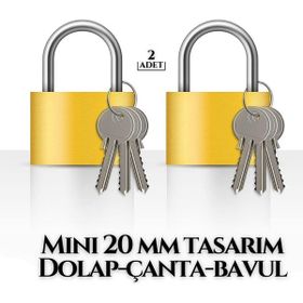 Transformacion 718880 Mini 20 mm 2 Adet Dolap Çanta Bavul Kilidi