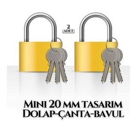 Transformacion 718880 Mini 20 mm 2 Adet Dolap Çanta Bavul Kilidi