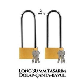 Transformacion 718882 Long 30 mm 2 Adet Dolap Çanta Bavul Kilidi