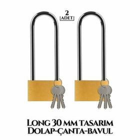 Transformacion 718882 Long 30 mm 2 Adet Dolap Çanta Bavul Kilidi