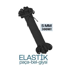 Transformacion 718890 300 m 50 m 5 mm Siyah Yassı Bel Paça Giysi Lastiği
