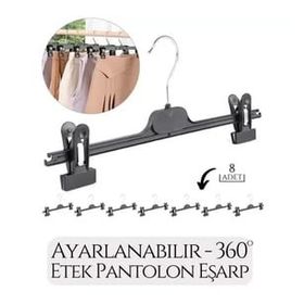 Transformacion 718931 8'li Etek Pantolon Eşarp Kıskaçlı Askı