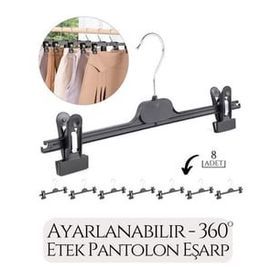 Transformacion 718931 8'li Etek Pantolon Eşarp Kıskaçlı Askı