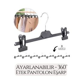 Transformacion 718931 8'li Etek Pantolon Eşarp Kıskaçlı Askı