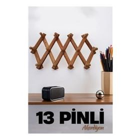 Transformacion 719210 13 Pinli 50 cm Ahşap Akordiyon Askı