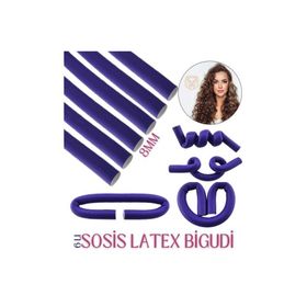 Transformacion 719267 8 mm 6'lı Paket Sosis Latex Bigudi