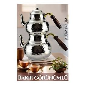 Transformacion 719293 Bakır Görünümlü Alüminyum 750+1600 ml Çaydanlık Seti