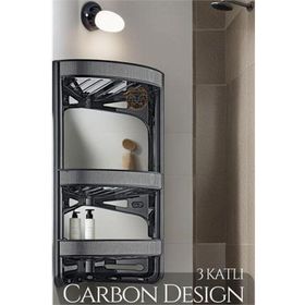 Transformacion 719296 Carbon Design Banyo Köşe Rafı