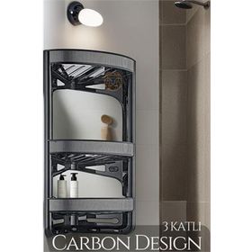 Transformacion 719296 Carbon Design Banyo Köşe Rafı