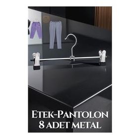Transformacion 719536 Metal Etek Pantolon Eşarp 8 Adet Kıskaçlı Askı