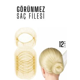 Transformacion 720100 Sarı Görünmez 12 Adet Saç Filesi