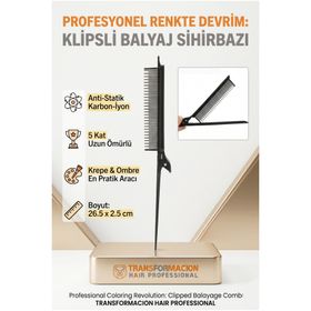 Transformacion 720499 Klipsli Krepe Ombre Solingen Balyaj Tarağı