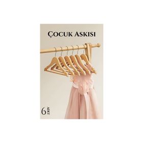 Transformacion 720506 Mini Ahşap 6 Adet Çocuk Elbise Askısı