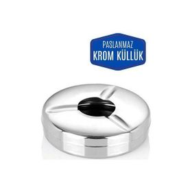 Transformacion Kapaklı Paslanmaz Metal Küllük