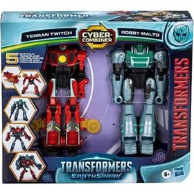 Transformers F8438 Earthspark Terran Twitch ve Robby Malto İkili Aksiyon Figürü Seti