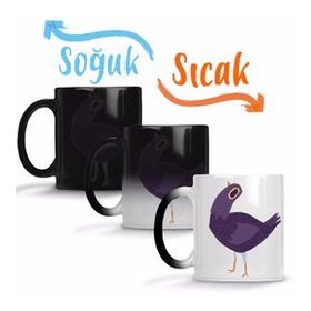 Trash Dove Purple Smiley Syd Weiler Sihirli Porselen Kupa