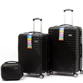 Travel Polo A1004 Siyah 3'lü ABS Valiz Seti