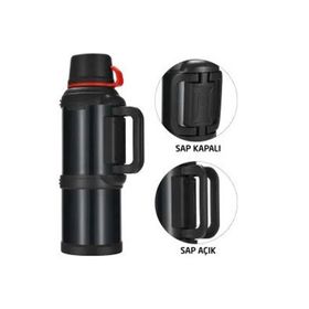 Travel Pot 4 L Siyah Çelik Termos