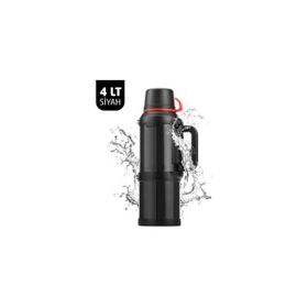 Travel Pot 4 L Siyah Çelik Termos