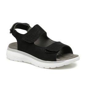 Travel Soft TRV1870.Z1FX Siyah Kadın Sandalet