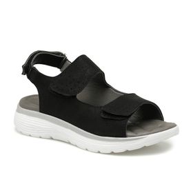 Travel Soft TRV1870.Z1FX Siyah Kadın Sandalet