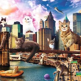Trefl 1000 Parça New York'taki Kediler Puzzle