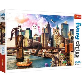 Trefl 1000 Parça New York'taki Kediler Puzzle