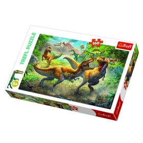 Trefl 15360 160 Parça Fighting Tyrannosaurs Puzzle